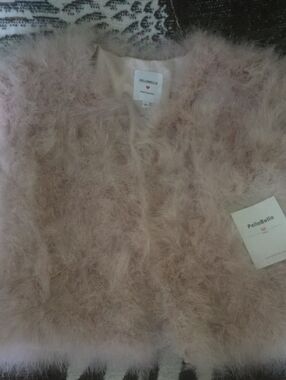 Pello Bello Faux Fur Jacket — Light Blush Pink